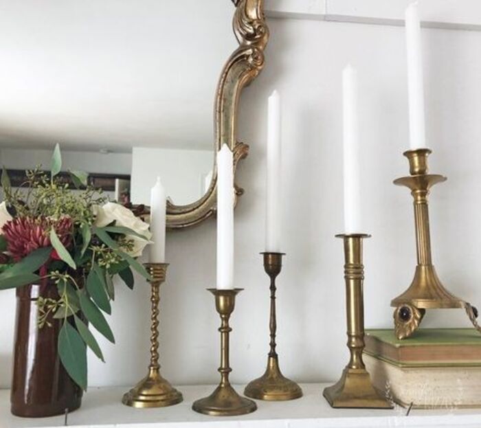Vintage Candlesticks For Gifts Of Second Wedding