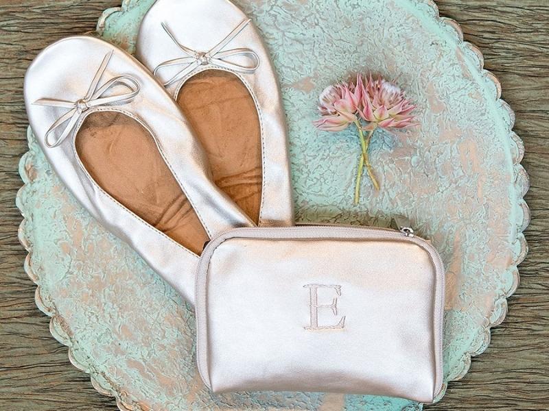 Foldable Flats Pocket Shoes for the bridesmaid weekend bag