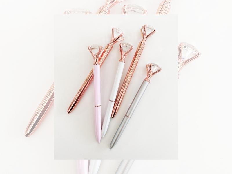 Diamond Pens for gifts to give your bridesmaids on wedding day