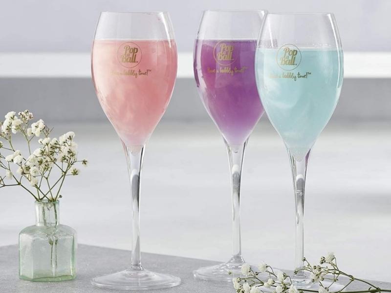Glittery Cocktails for the day of bridesmaid gifts