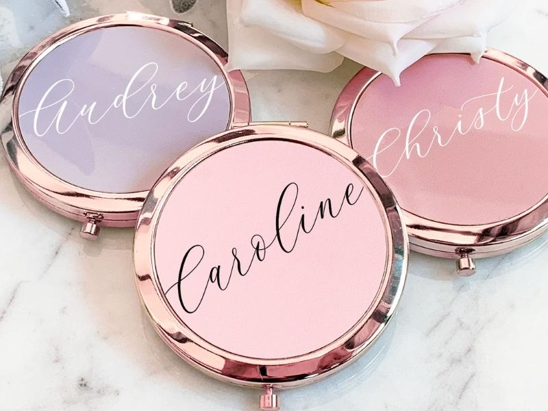 Useful Compact Mirrors for gifts for bridesmaid on wedding day