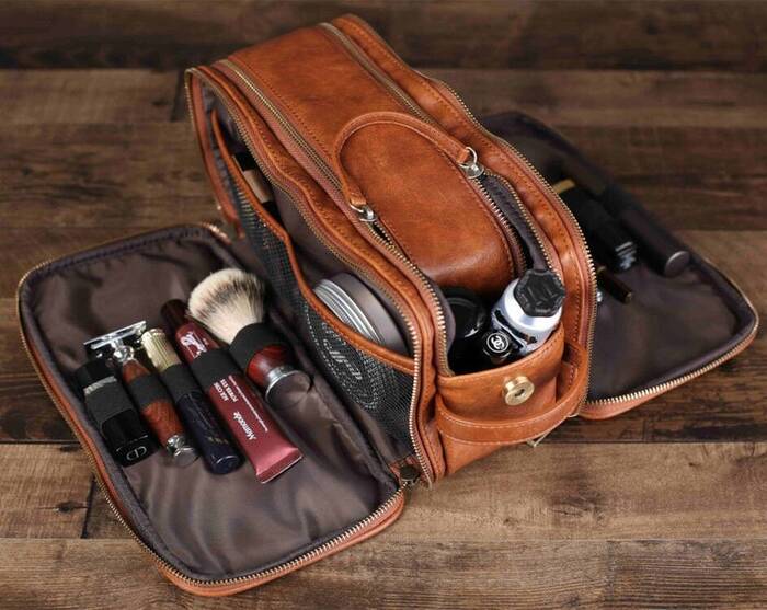 Travel Toiletries Bag - gift for step son at wedding. 