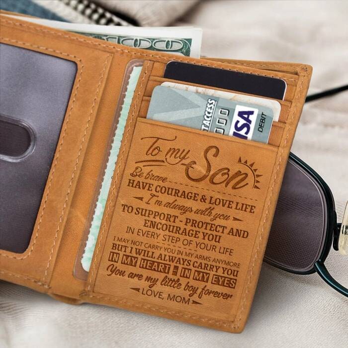 To My Son Wallet - wedding gift to son.