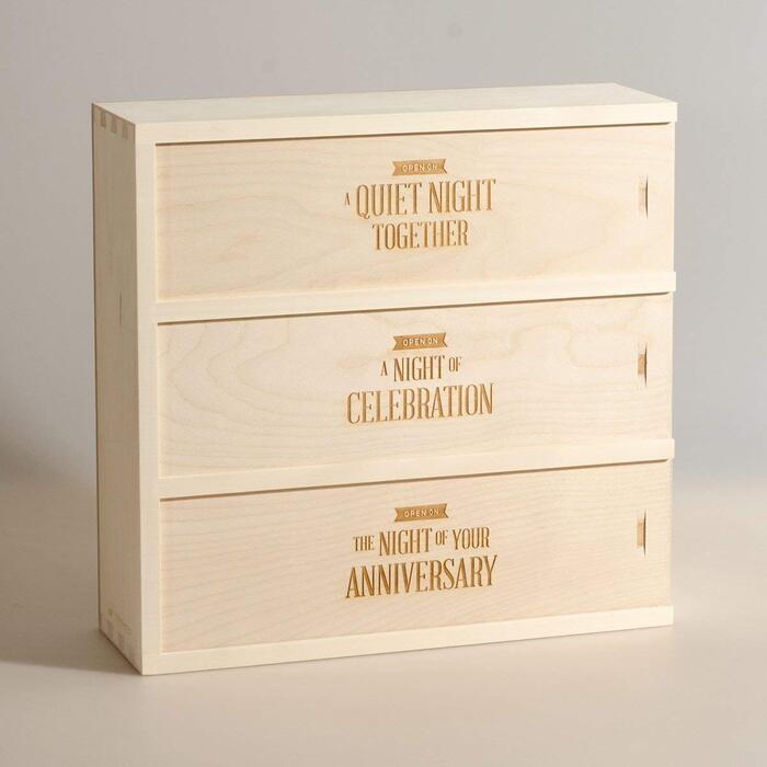 Wedding Wine Box - Gift For Son'S Wedding.