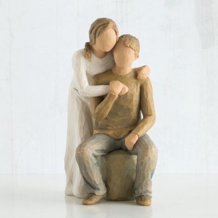 Painted figure for bereavement gifts