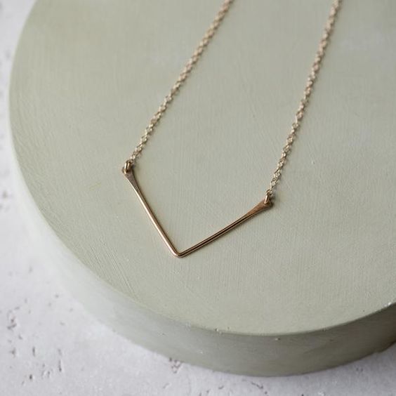 international women's day gift - Purpose Jewelry Chevron Necklace