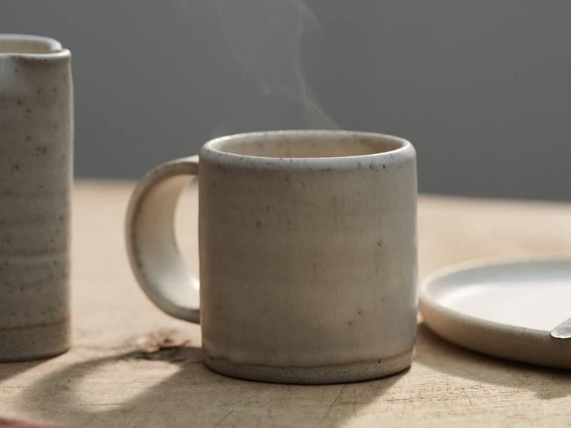 Stoneware Mugs for 18 years of marriage anniversary