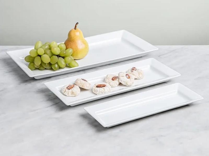 Porcelain Rectangular Serving Platter for the 18th anniversary gift for husband