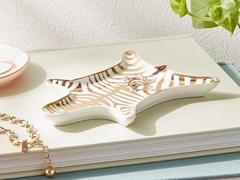 Zebra Stacking Dish for the 18th wedding anniversary gift modern