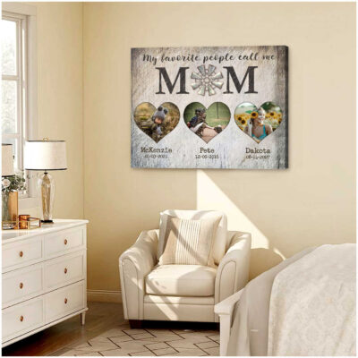 personalized mother's day gift gift for mom canvas wall art 01