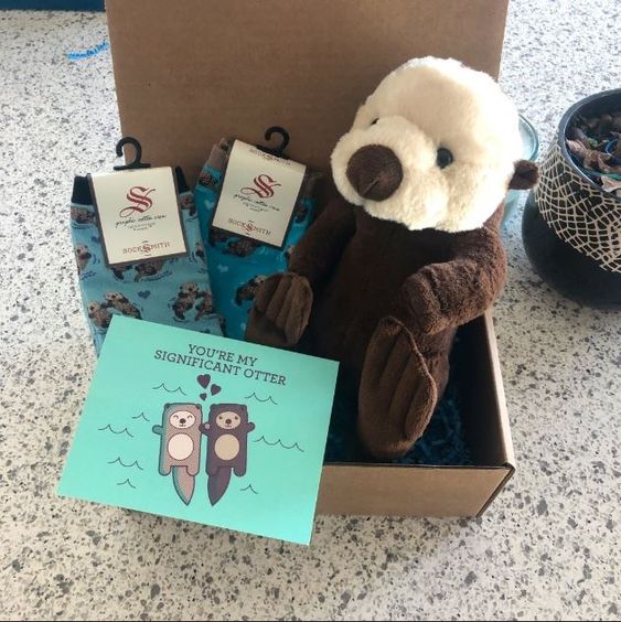 Long Distance Relationship Gifts For Her - An Otterly Cute Care Package