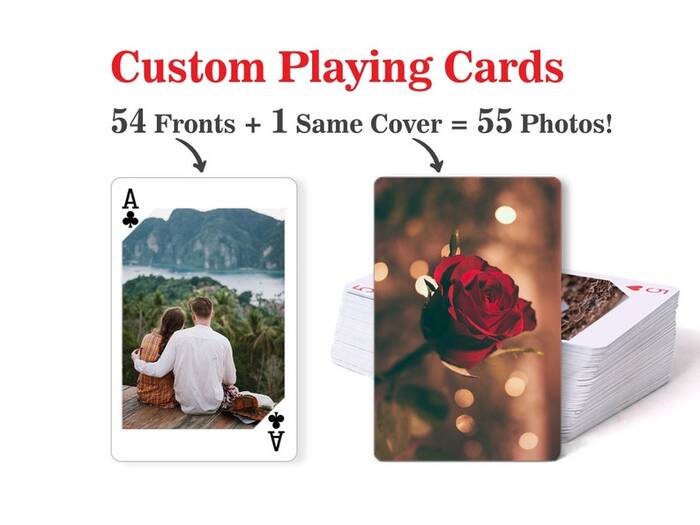 Customized Playing Cards - Wedding Gifts For Outdoorsy Couples