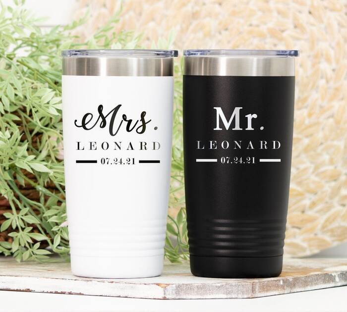 Travel Tumbler - Best Wedding Gifts For Outdoorsy Couples.