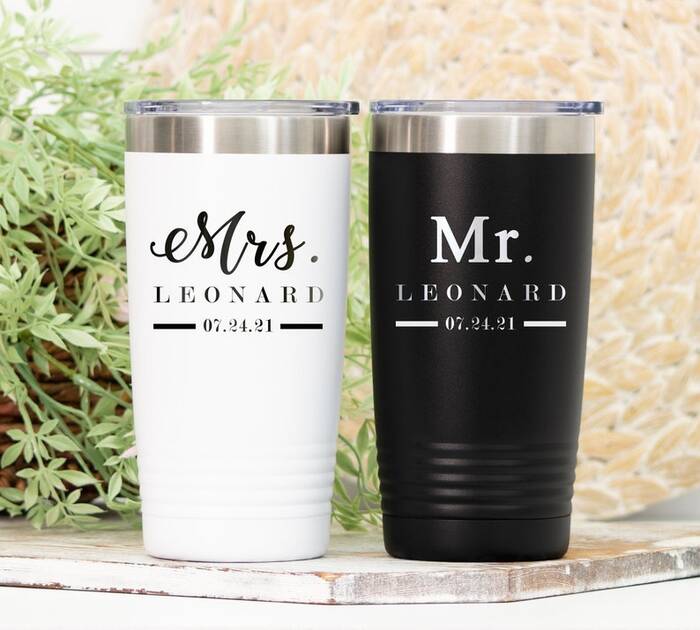 Travel Tumbler - best wedding gifts for outdoorsy couples.