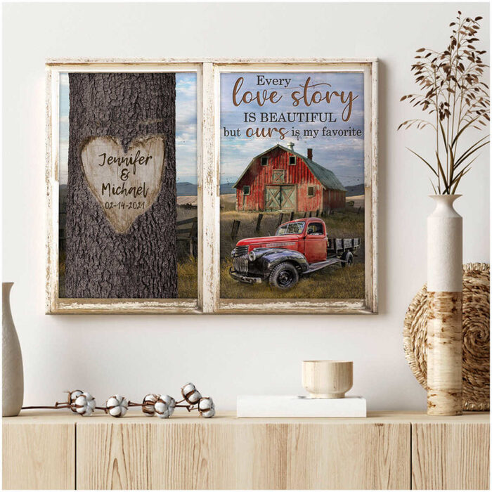 Every Love Story Canvas Painting - Best Wedding Gifts For Outdoorsy Couples.