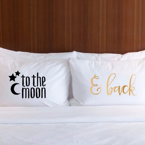 long distance relationship gifts for her -Couples Pillowcases