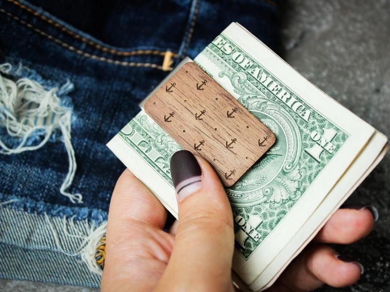 Wood Money Clip for last minute groomsmen gifts