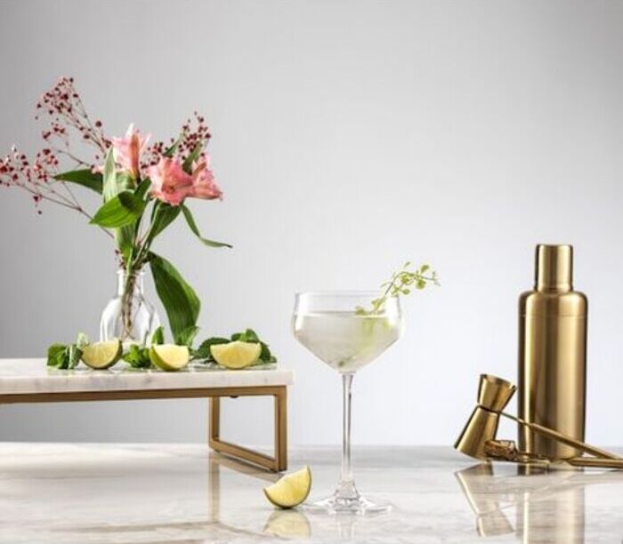 High-end martini glass set for her