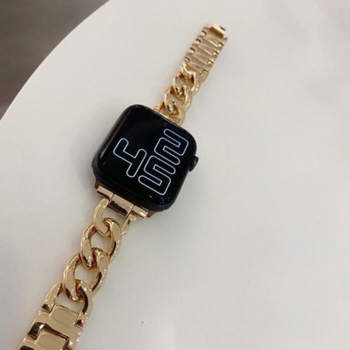 Gold bangle band gift for her apple watch 