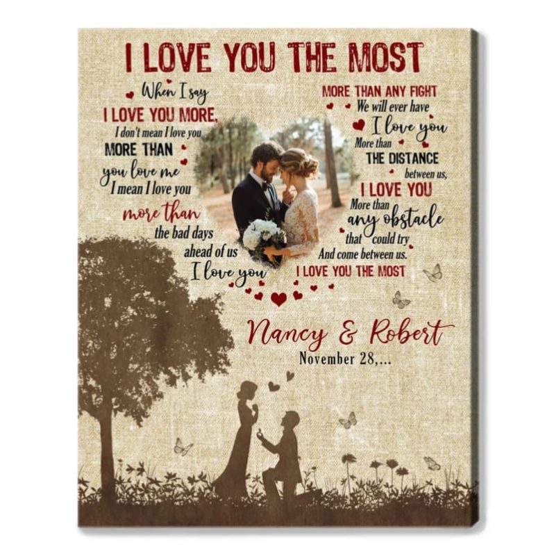 &Quot;I Love You The Most&Quot; Canvas Print