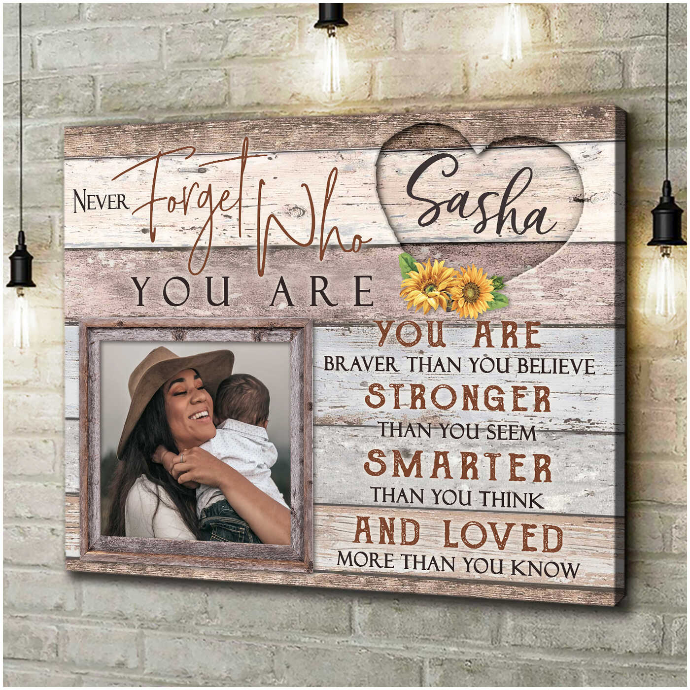 Mother's Day Gift, First Time Mom Gift, I'm As Lucky As Can Be Canvas,  Mother's Day Presents 2023 - Stunning Gift Store