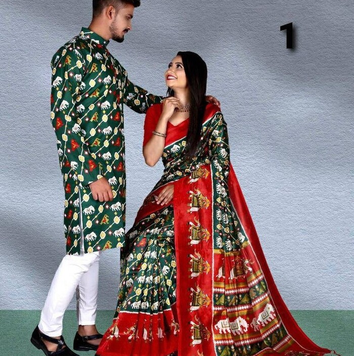 Sarees And Kurtas - Wedding Gifts For Couples India.