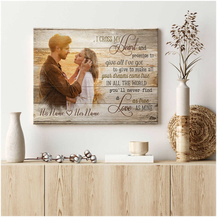 Customized Couple Canvas Print - wedding gifts for couples in india. 