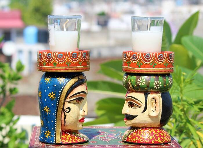 Candle Holder - Wedding Gift For Indian Couple