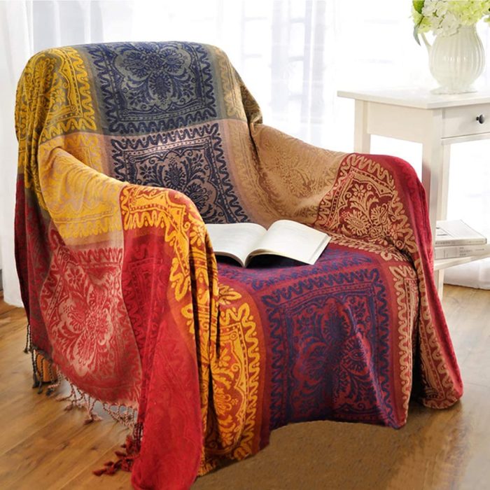 Colorful blanket - cool gift for Indian wedding 