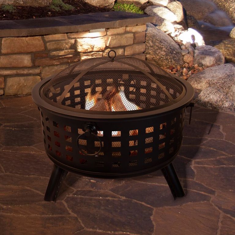 Luxury gift for wife - Janesville Steel Wood Burning Fire Pit