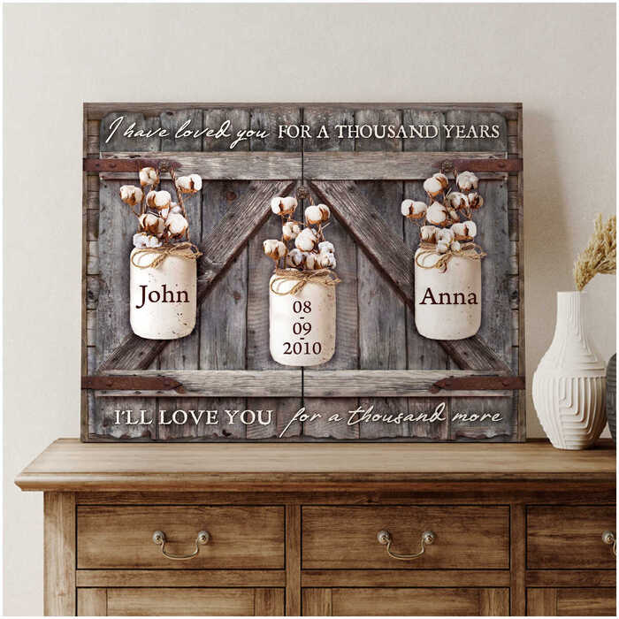 Personalized Name Canvas Gift For Her