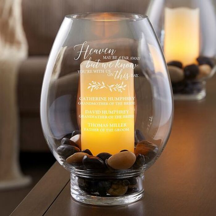 Personalized candle holder for her