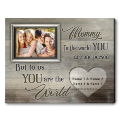 unique gift for mom family gift wall art 01