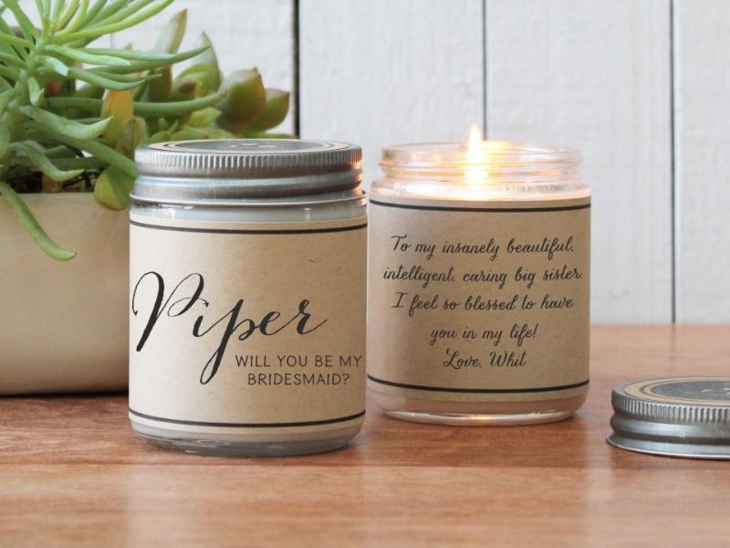 Personalized Candles for wedding gifts for gay couples