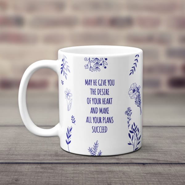 Christian Gifts For Men - May He Give You The Desire Of Your Heart Mug