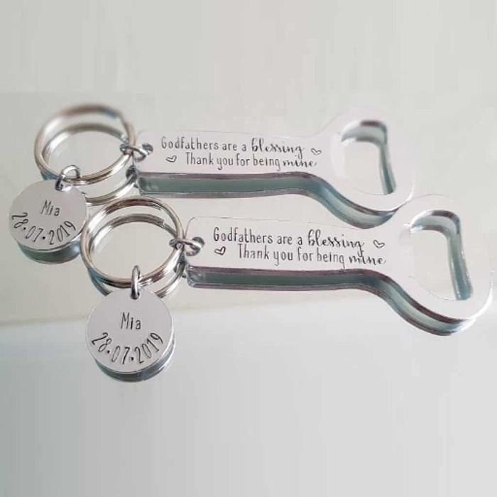 Christian gifts for men - Godfather Keyring