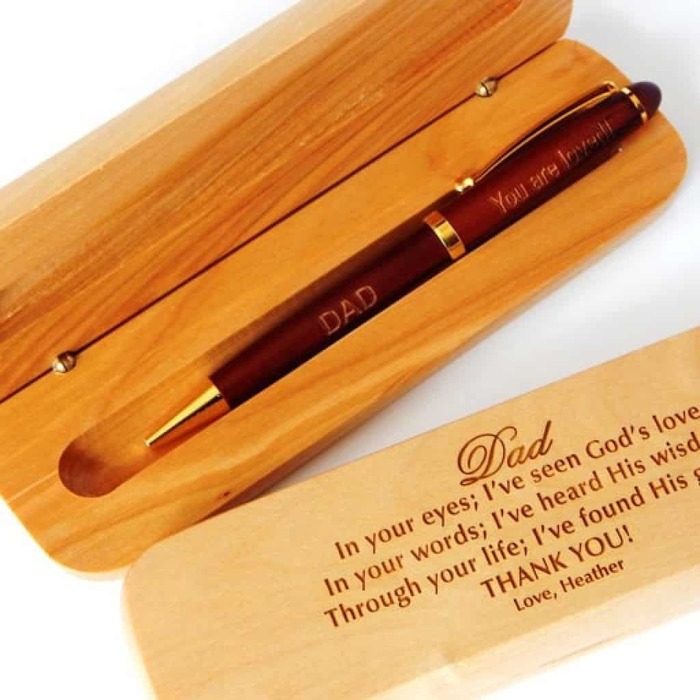 Personalized Christian gifts for men - Wooden Pen