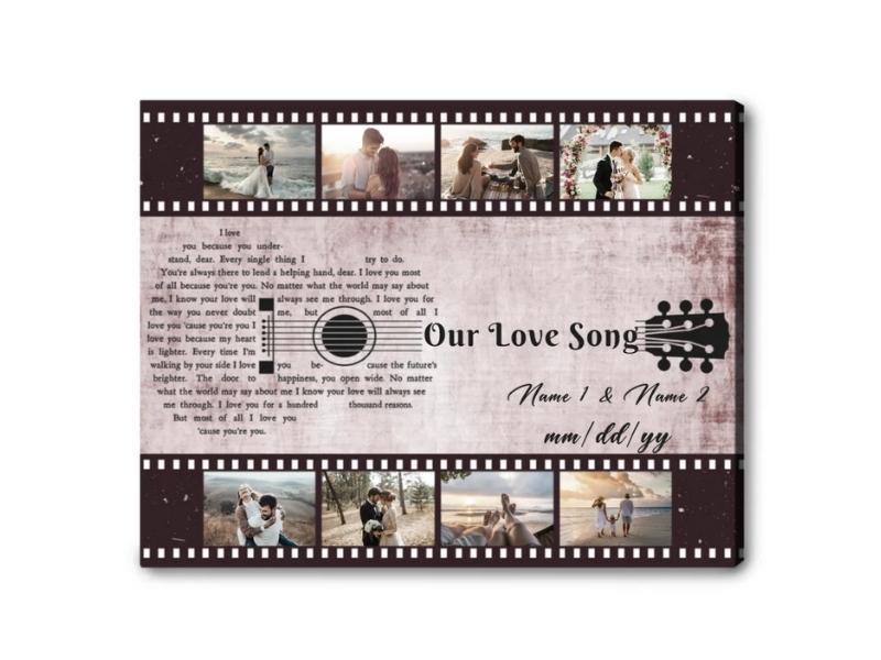 Personalized Sheet Music Art For 40Th Anniversary Decoration Ideas