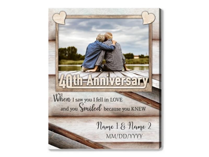 Ruby Anniversary Print for 40th anniversary decoration ideas