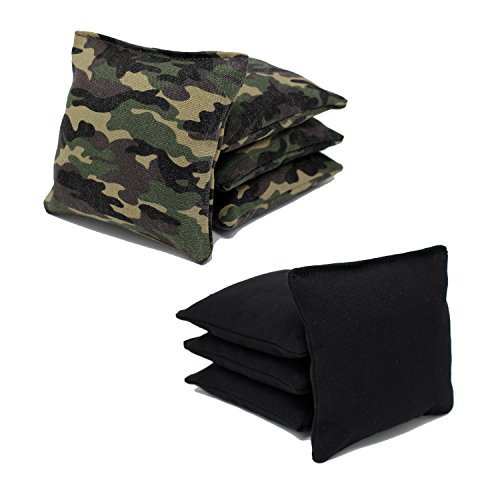 Camping Gift Ideas For Him - Camouflage And Black Regulation Cornhole Bags