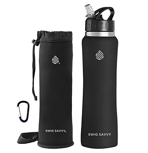 Camping Gifts For Him - Insulated Wide Mouth Water Bottle