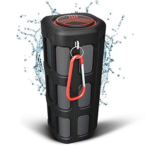 Camping Gift Ideas For Him - Waterproof Bluetooth Portable Stereo Shockproof Speaker