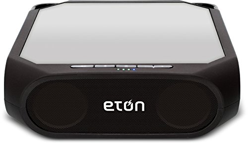 camping gift ideas for him - Eton Rugged Rukus: The Solar-Powered, Bluetooth-Ready, Smartphone-Charging Speaker