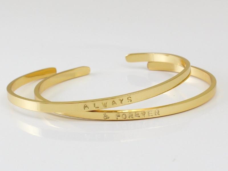 Gold Bracelet for unique 50th anniversary gifts for friends