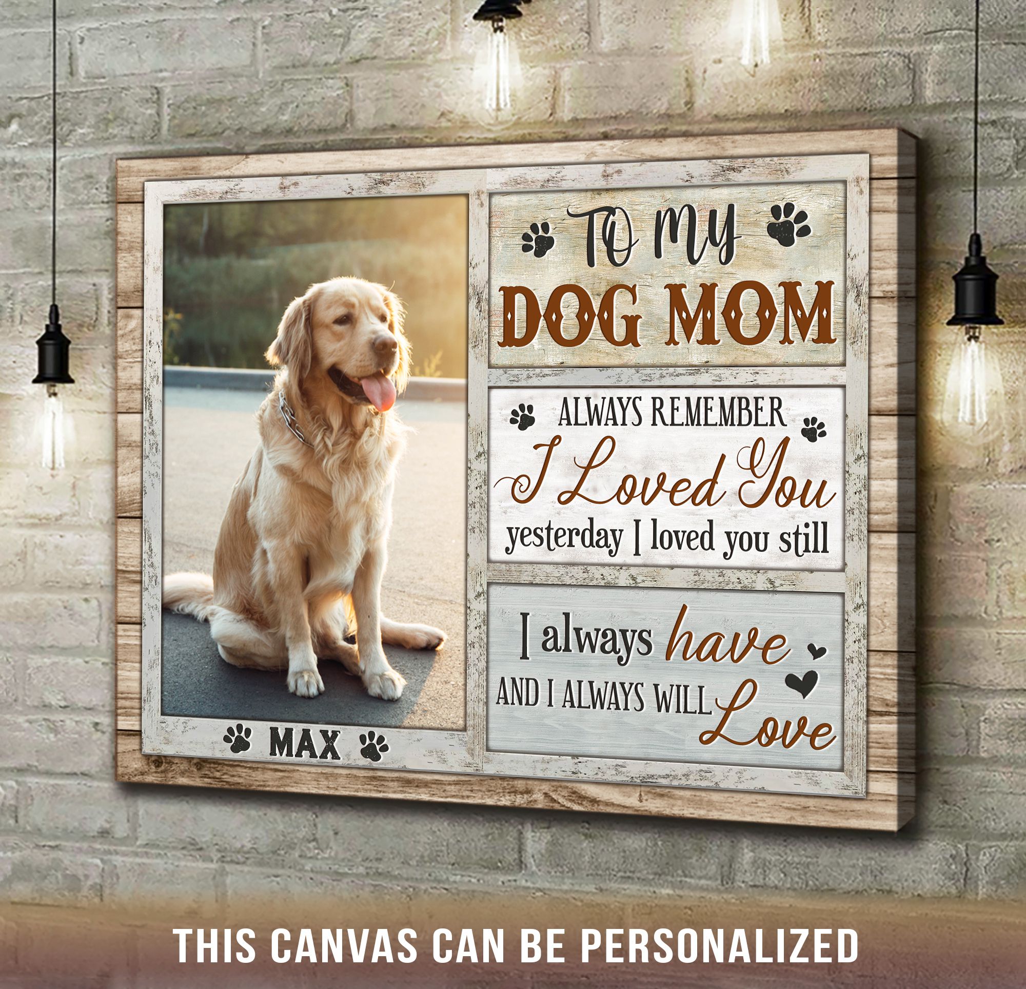 Mother's Day Gift For Dog Mom, Funny Mother's Gift from the Dog, Dog Mom  Gifts, Custom Photo Canvas - Stunning Gift Store