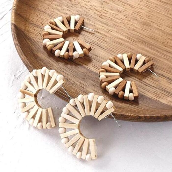 Diy Wooden Earrings For Girlfriend