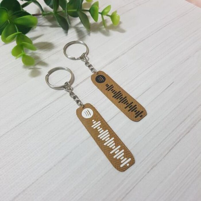 Spotify code keychain: romantic gifts for her