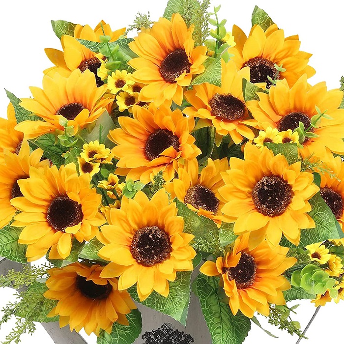 Unique gift for boyfriend - Sunflower Bunch Bouquet 