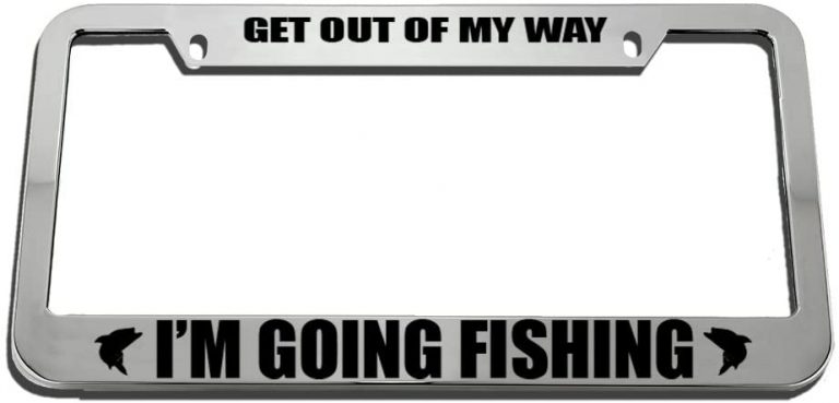 Best Gifts For Fisherman - Fishing License Plate Frame