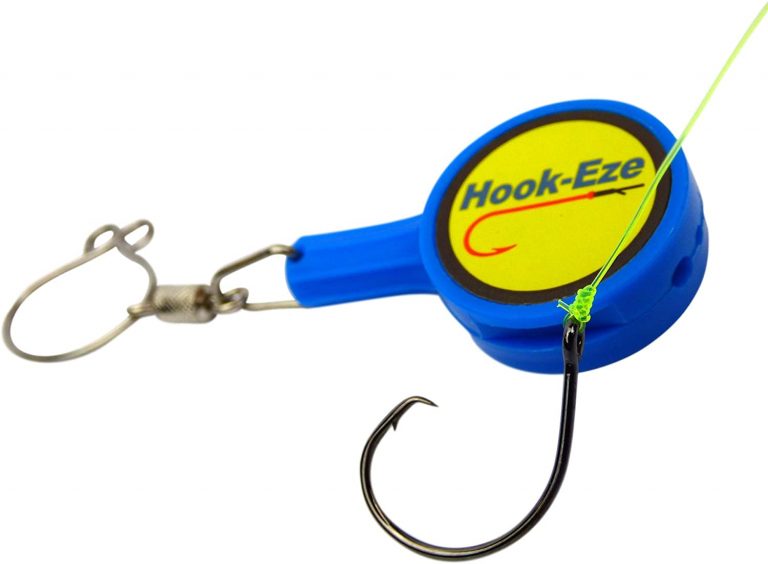 HOOK-EZE Fishing Gear Knot Tying Tool | Cover Fishing Hooks While Tying  Strong Fishing Knots, Stocking Stuffers Gifts for Men, Great Fishing